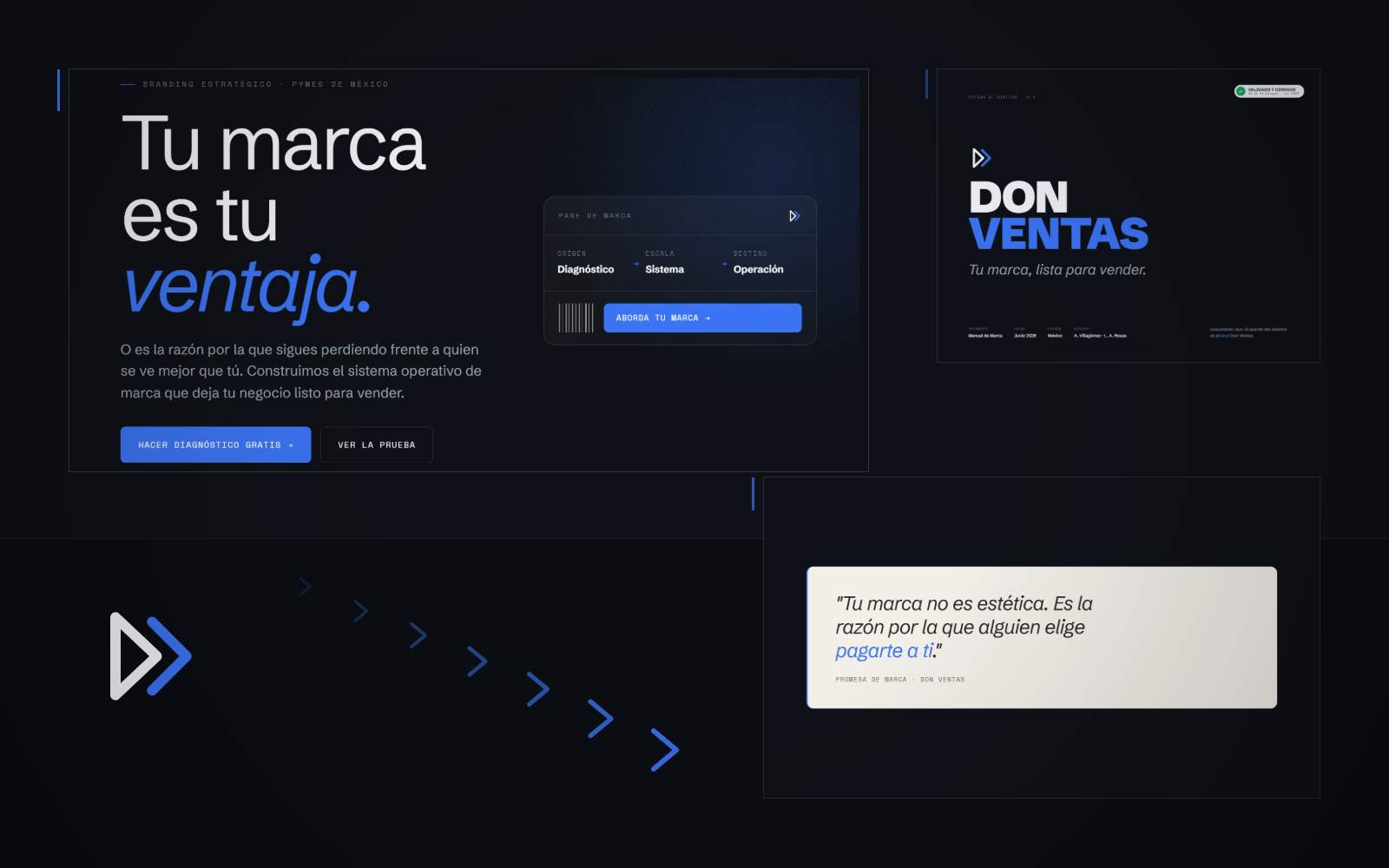 Composición editorial de Don Ventas: Tu marca es tu ventaja